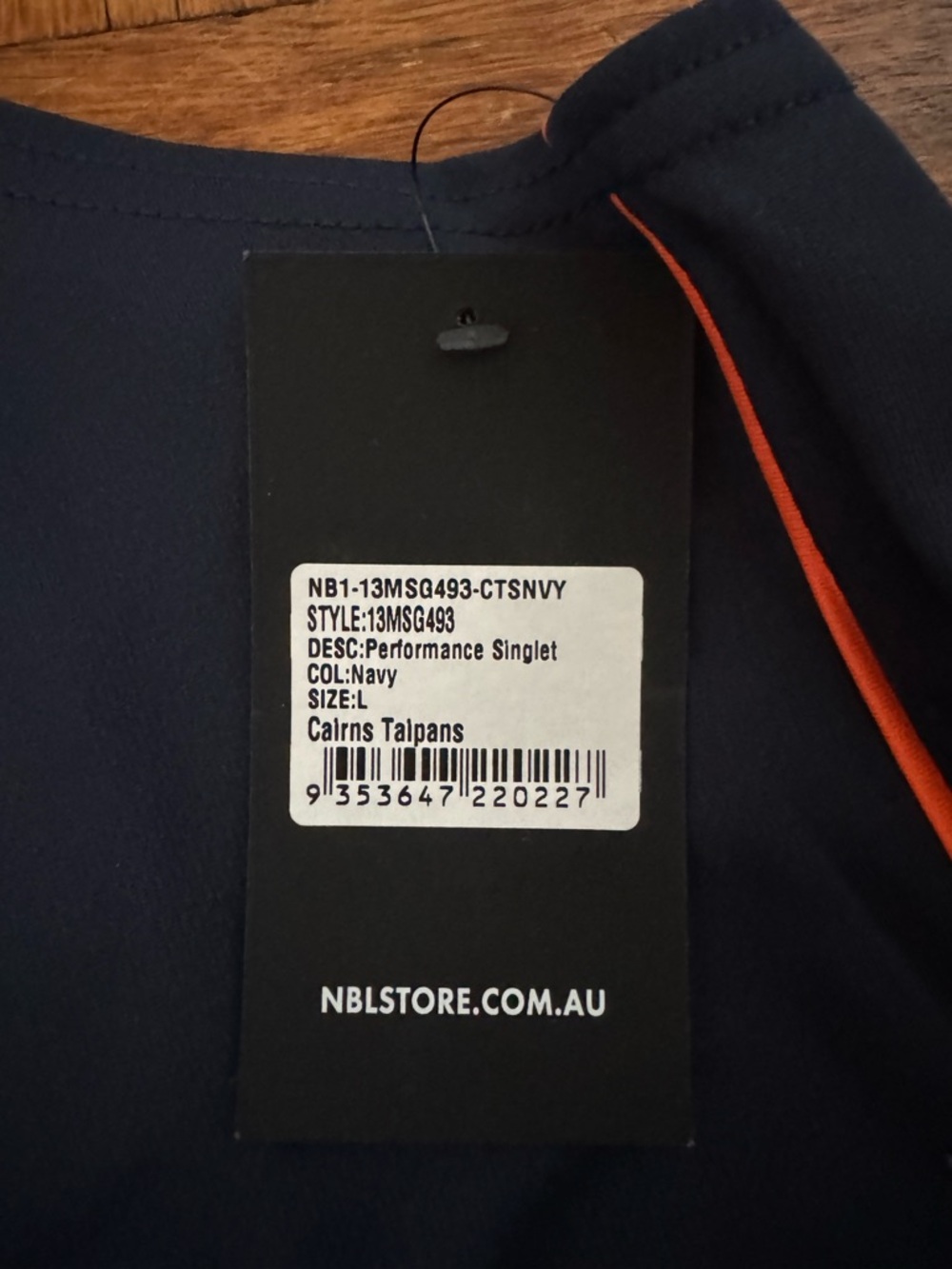 Champion NBL Taipans Performance Singlet (Jersey) - Picture 3 of 9